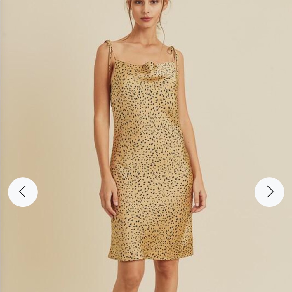 MOVING SALE! NWT: Leopard Cowl Neck Dress